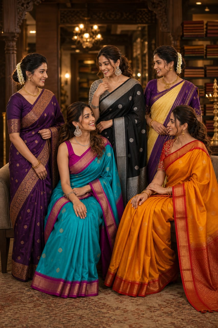 Elegant saree delivery promise